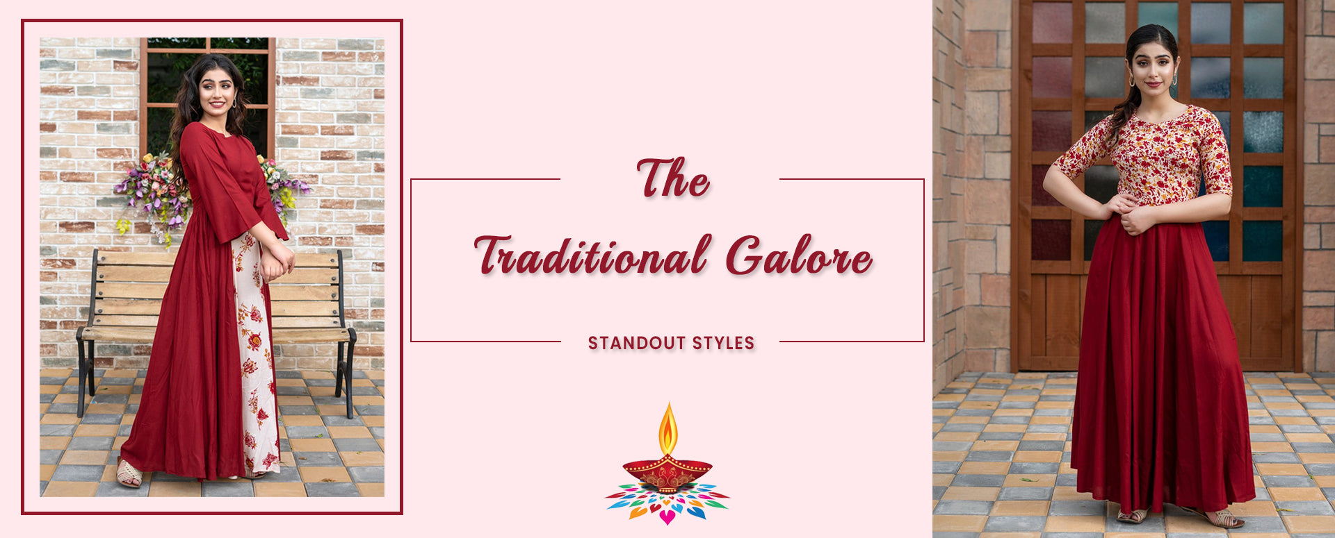 Celebrate Navratri by Extending your wardrobe with the Nine special color traditional dresses
