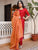 Rose Red Suit With Contrast Dupatta
