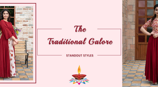 Celebrate Navratri by Extending your wardrobe with the Nine special color traditional dresses