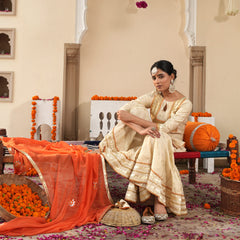 Ivory Sheeshmahal Sharara Set