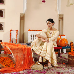 Ivory Sheeshmahal Sharara Set