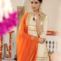 Ivory Sheeshmahal Sharara Set - Indianvirasat