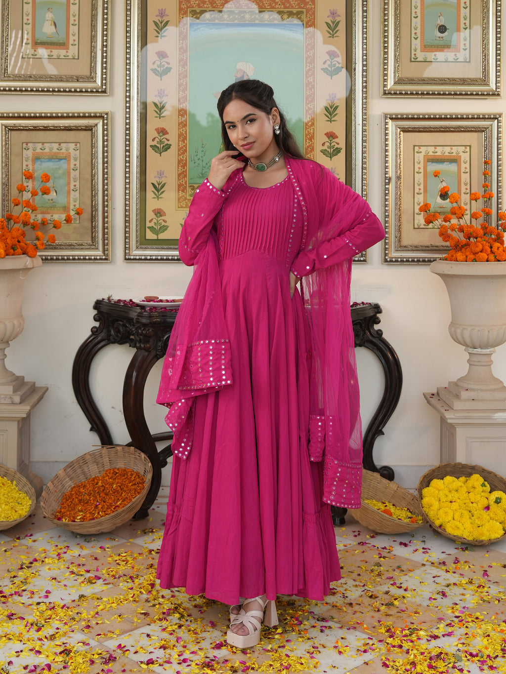 Rani Noor Cotton Ethnic Dress - Indianvirasat