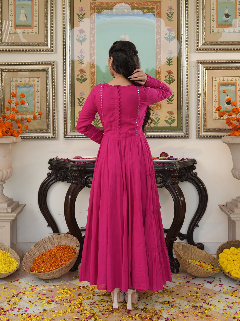 Rani Noor Cotton Ethnic Dress - Indianvirasat