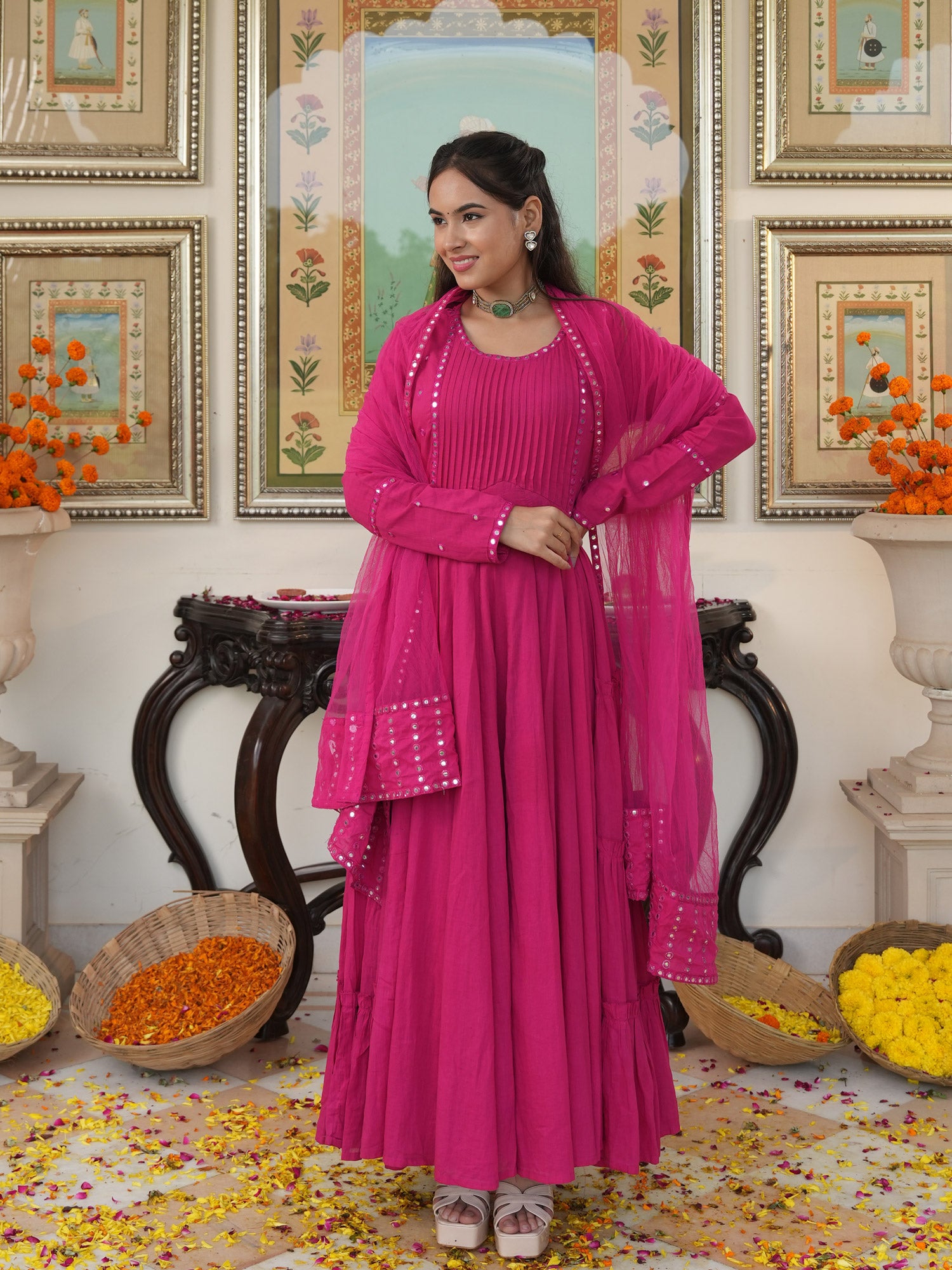 Rani Noor Cotton Ethnic Dress - Indianvirasat