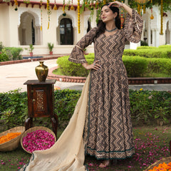 Parvaneh Gul Anarkali Suit Set