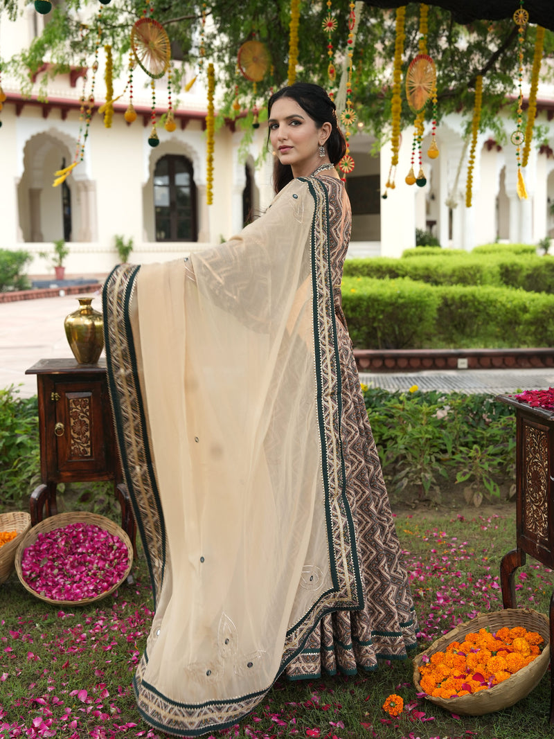 Parvaneh Gul Anarkali Suit Set