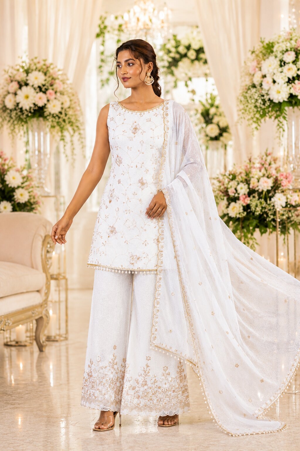Daisy White Dress – Indianvirasat