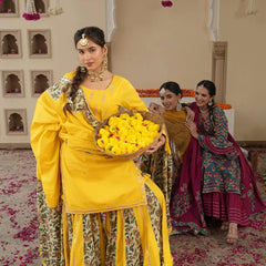 Orvina Yellow Sharara Set - Indianvirasat