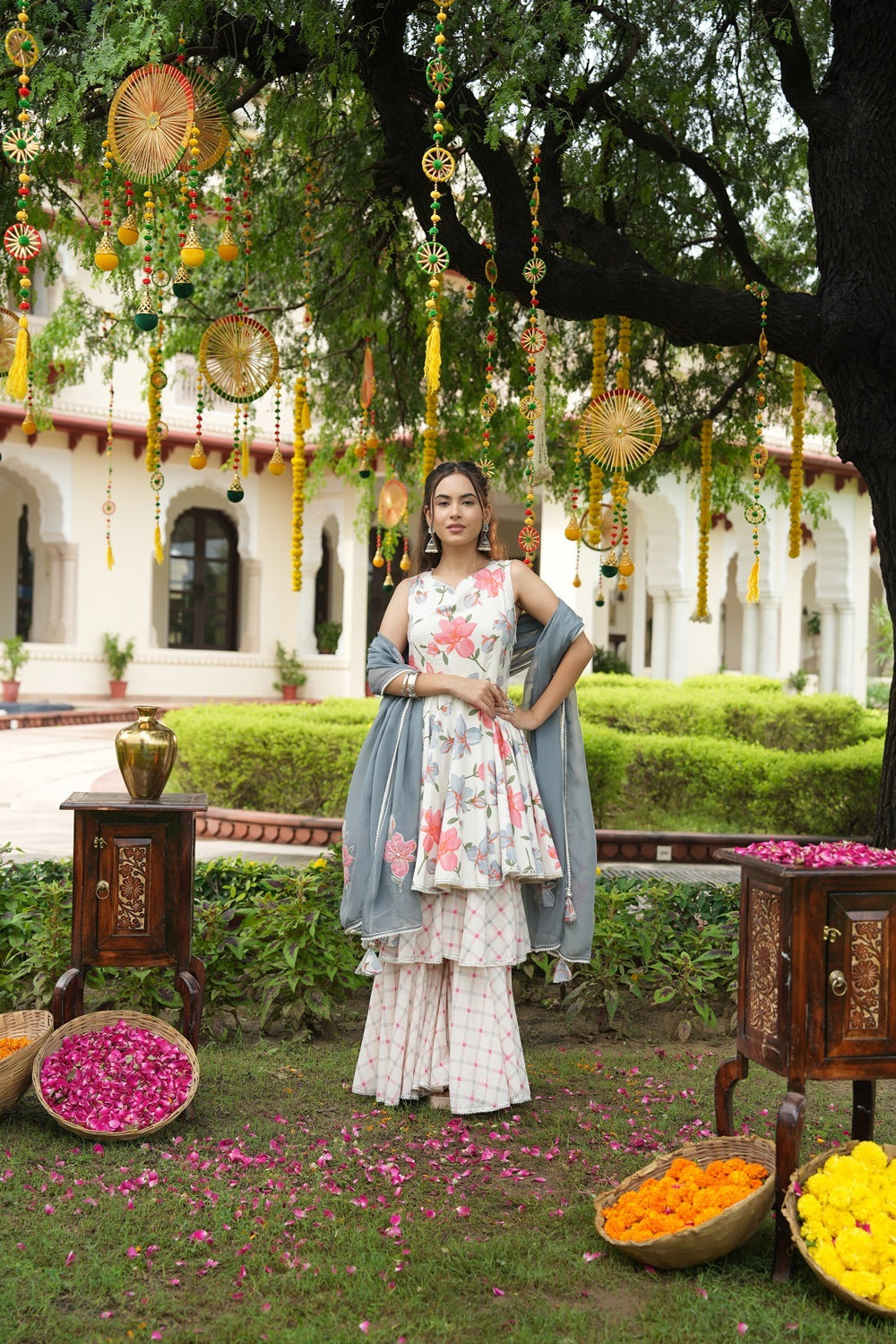 Bloom Grace Sharara Set