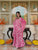 Fresh Pink Floral Printed Anakali Suit Set with Dupatta