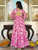 Fresh Pink Floral Printed Anakali Suit Set with Dupatta