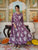 Dreamy Purple Color Printed Anakali Suit Set with Dupatta