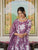 Dreamy Purple Color Printed Anakali Suit Set with Dupatta