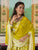 Zesta Mustard Floral Anarkali Suit Set