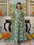 Alluring Green Floral Printed Anakali Suit Set with Dupatta