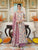 Multicolored Floral Print Anakali Suit Set with Dupatta