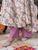 Multicolored Floral Print Anakali Suit Set with Dupatta