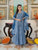 Marshall Blue Printed Anakali Suit Set with Dupatta
