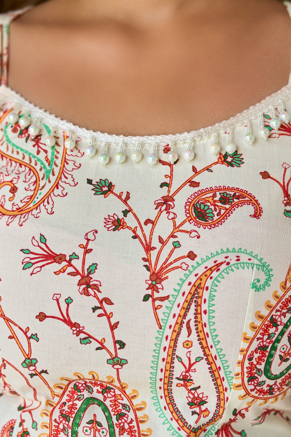 Meher Rust Paisley Kurta Set