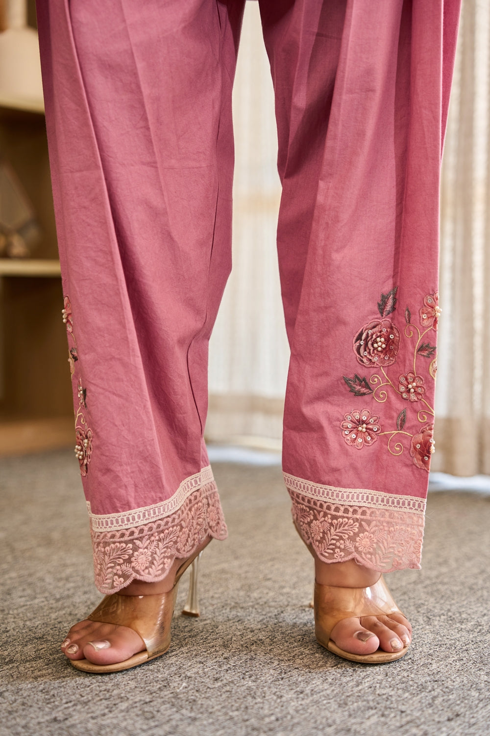 Rosaira Blush Bloom Kurta Set