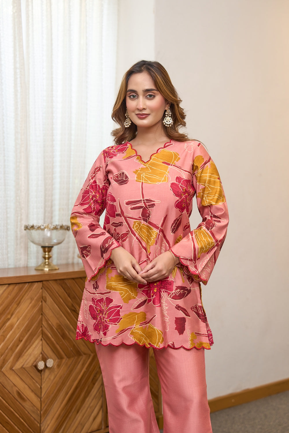 Roshaara Blush Bloom Co-Ord Set