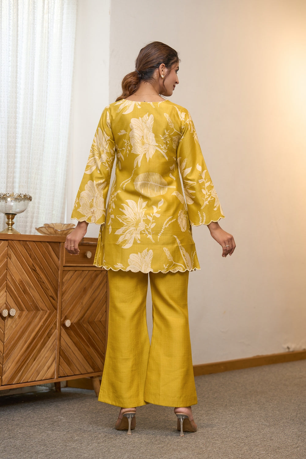 Aarisha Olive Bloom Co-Ord Set