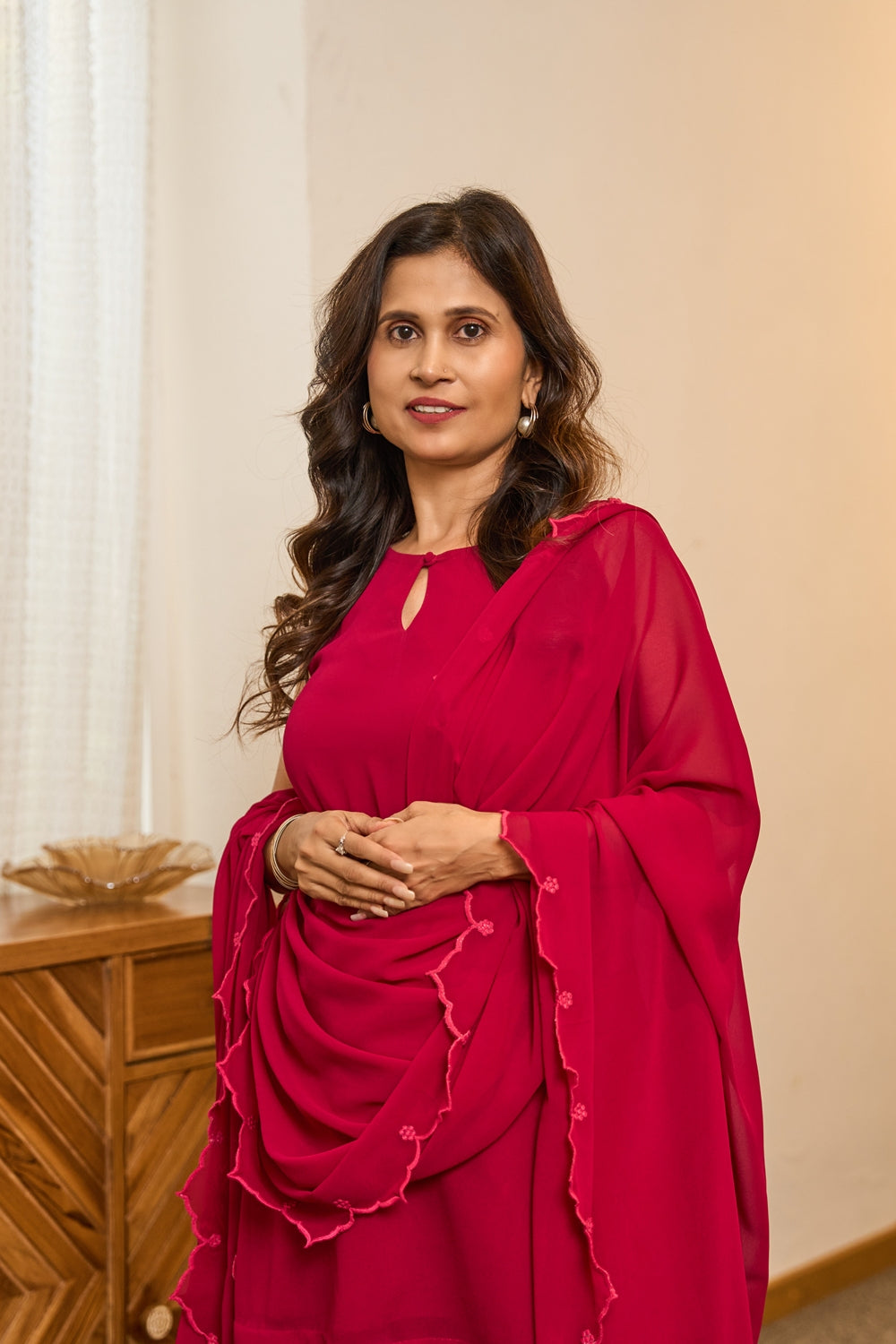 Indianvirasat Gulnaar Edit co-ord set with printed kurta and matching bottoms, stylish and traditional Indian attire.