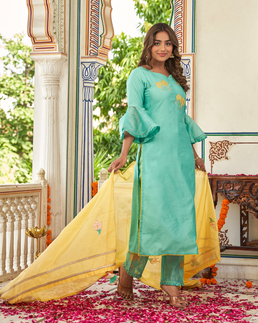 Meher Aqua Kurta Set