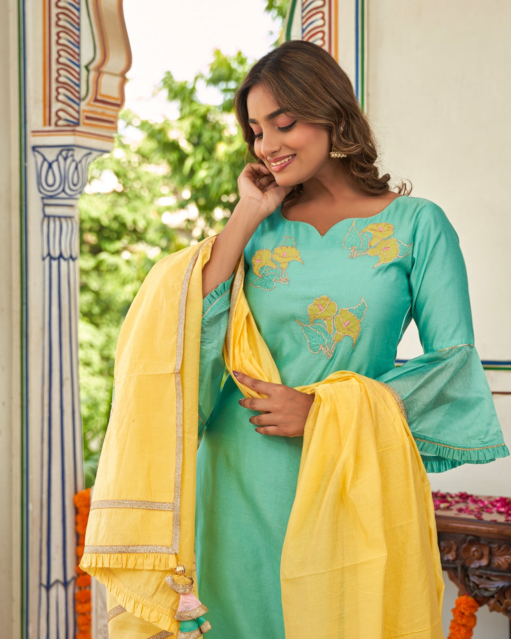 Meher Aqua Kurta Set