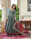 Mehreen Teal Kurta Set