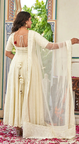 Sitara Glow Anarkali Suit Set - Indianvirasat