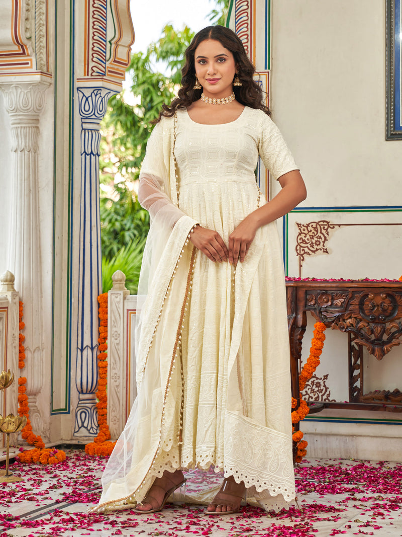 Sitara Glow Anarkali Suit Set