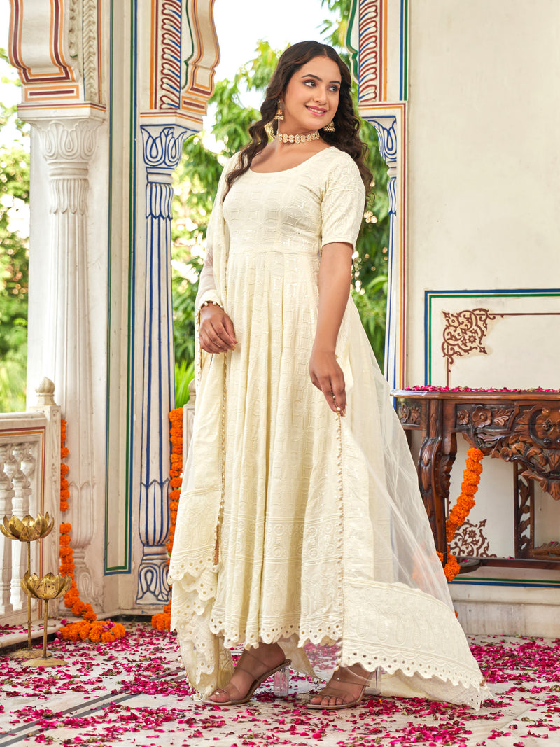 Sitara Glow Anarkali Suit Set