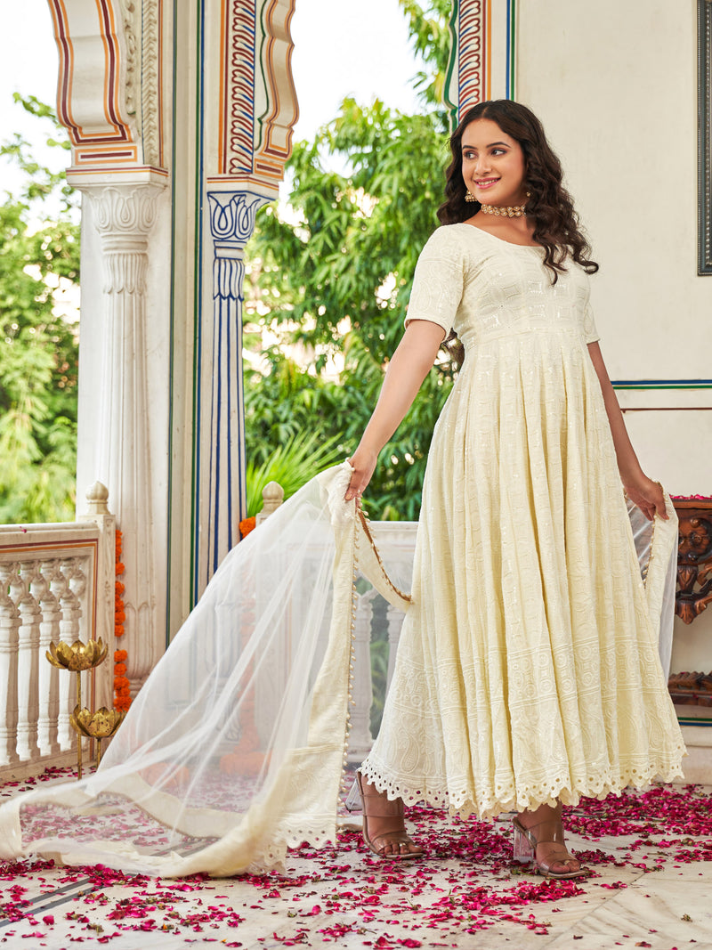 Sitara Glow Anarkali Suit Set