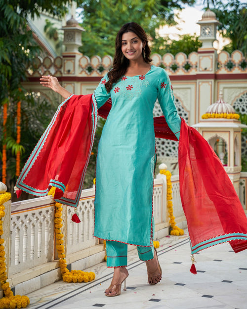 Aqua Meher Kurta Set