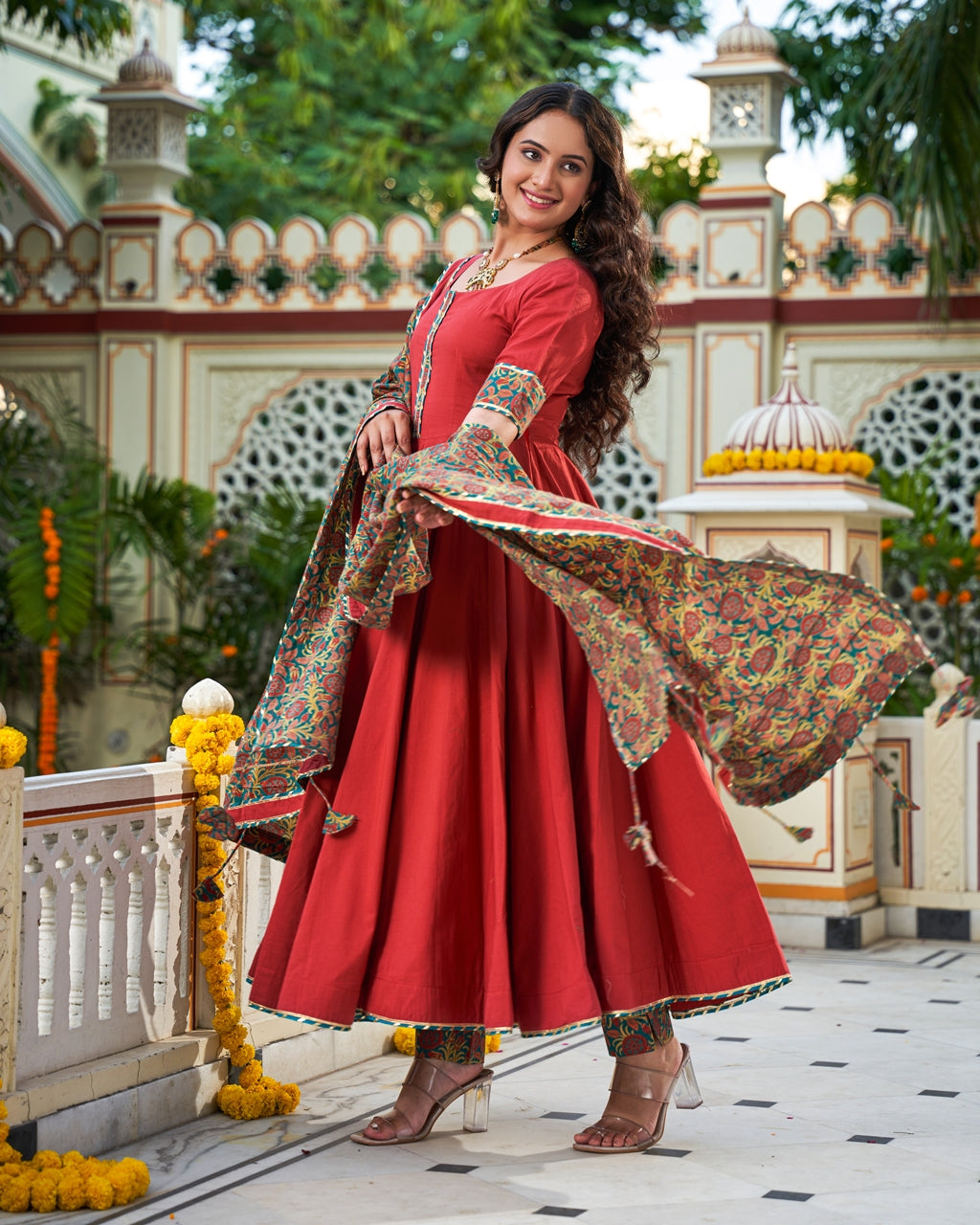 Gulnaar Anarkali Kurta Set