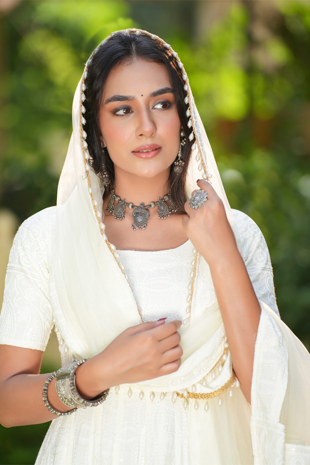 Sitara Glow Anarkali Suit Set - Indianvirasat