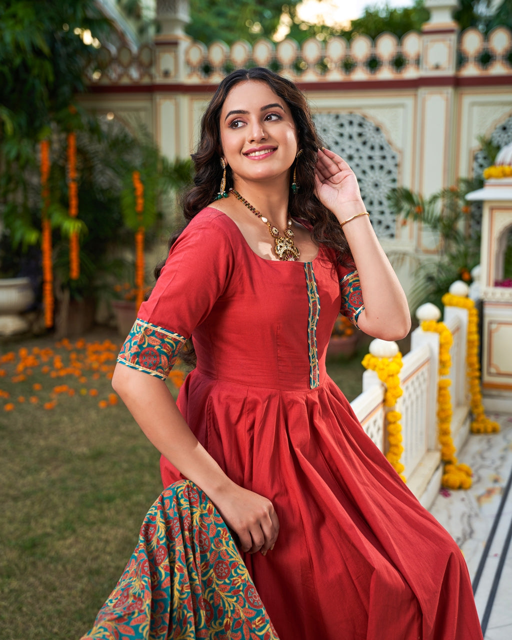 Gulnaar Anarkali Kurta Set
