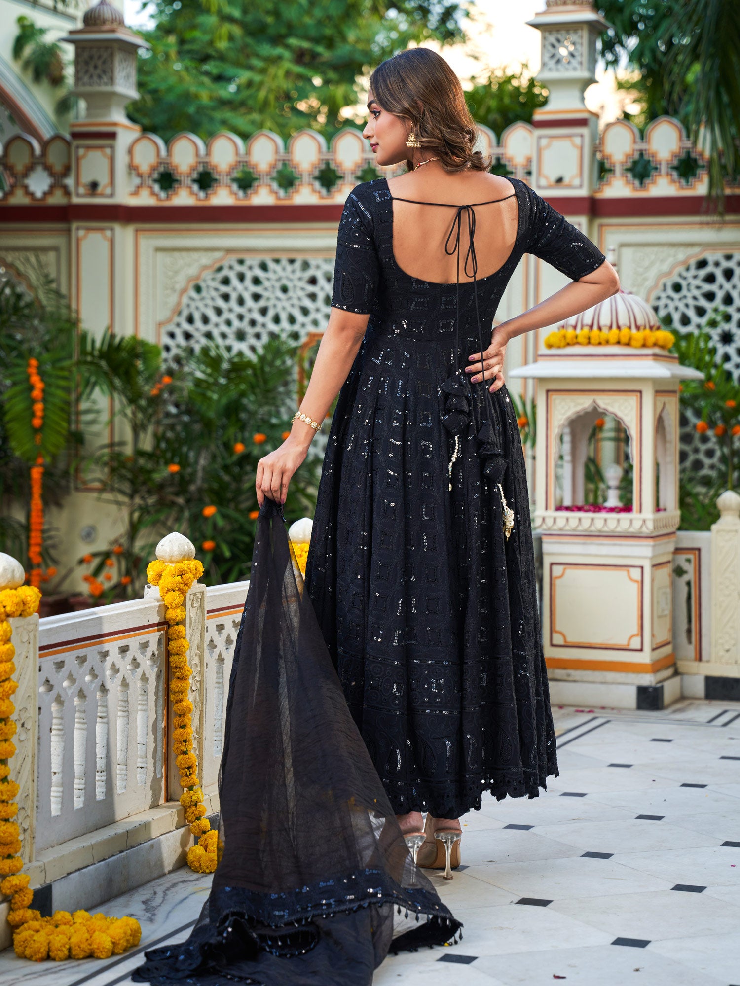 Saiyaara Black Suit Set - Indianvirasat