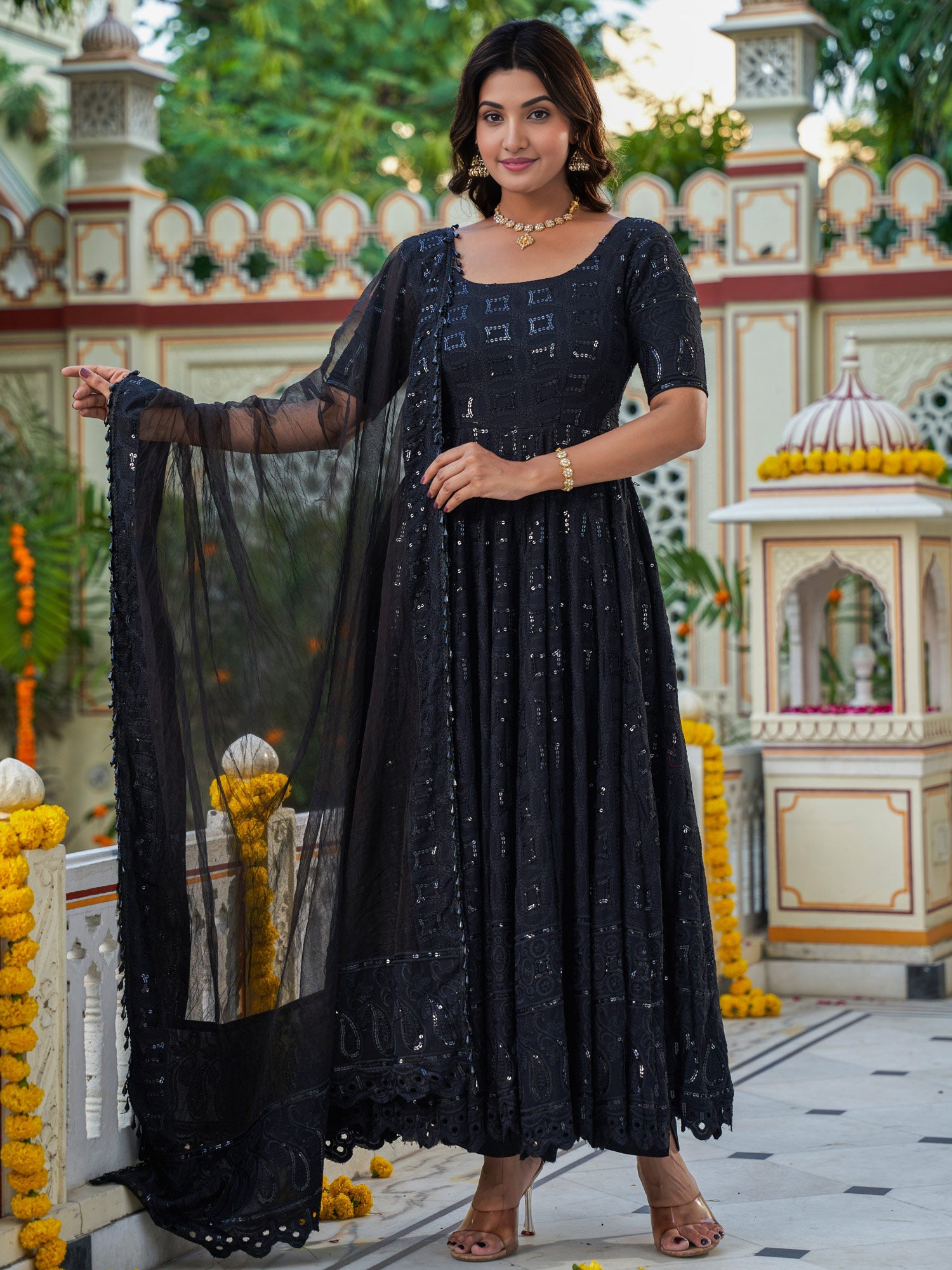 Saiyaara Black Suit Set - Indianvirasat