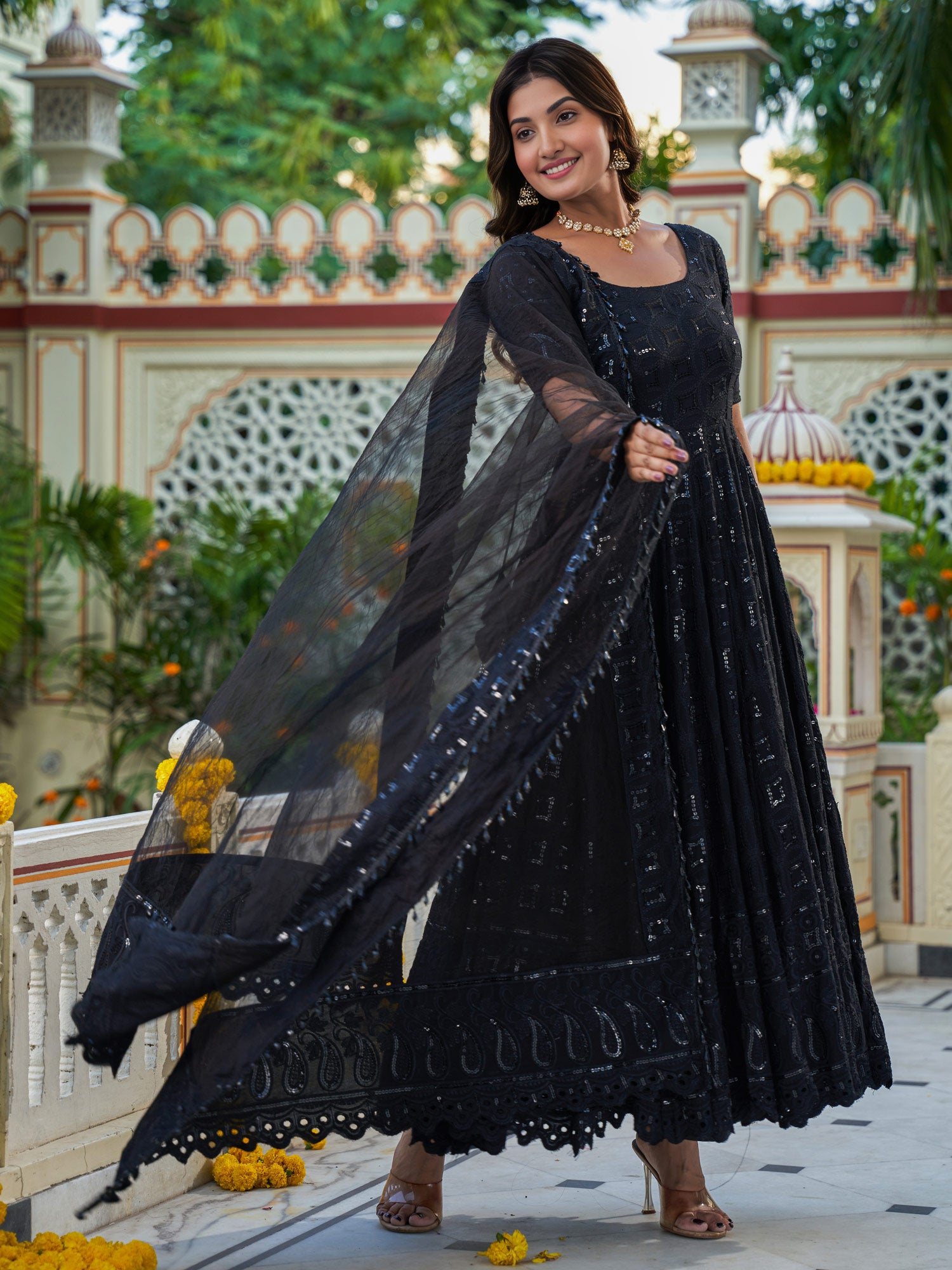 Saiyaara Black Suit Set - Indianvirasat