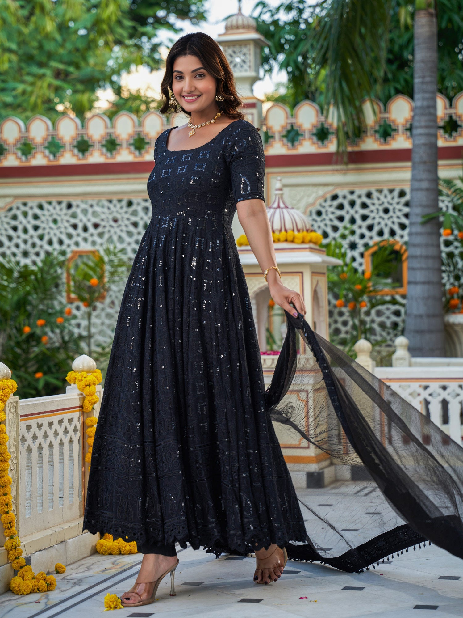 Saiyaara Black Suit Set - Indianvirasat