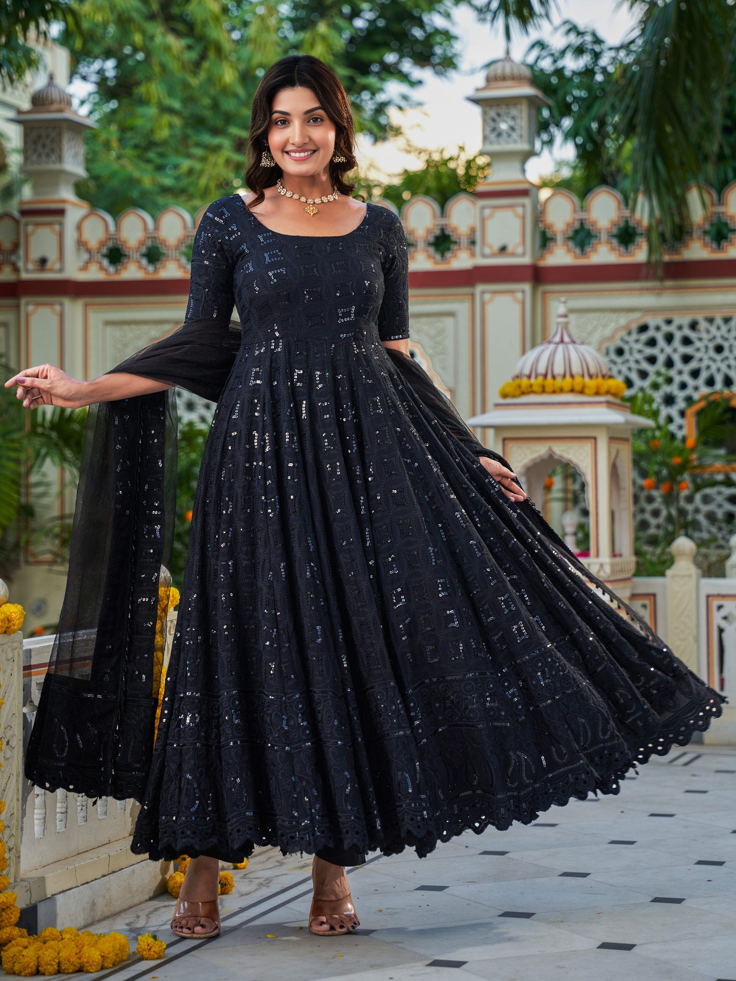 Saiyaara Black Suit Set - Indianvirasat