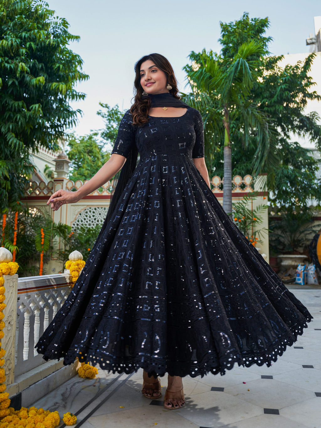 Saiyaara Black Suit Set - Indianvirasat