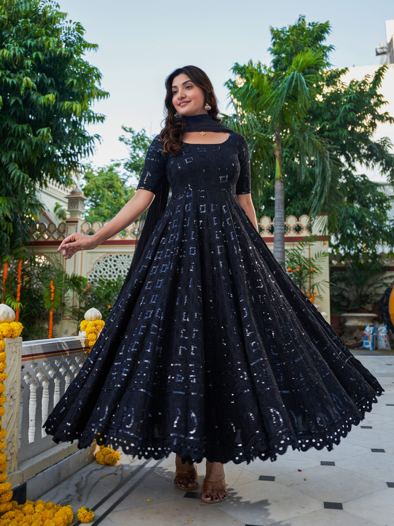 Saiyaara Black Suit Set - Indianvirasat