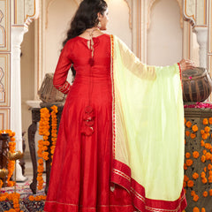 Lal Ishq Anarkali Set