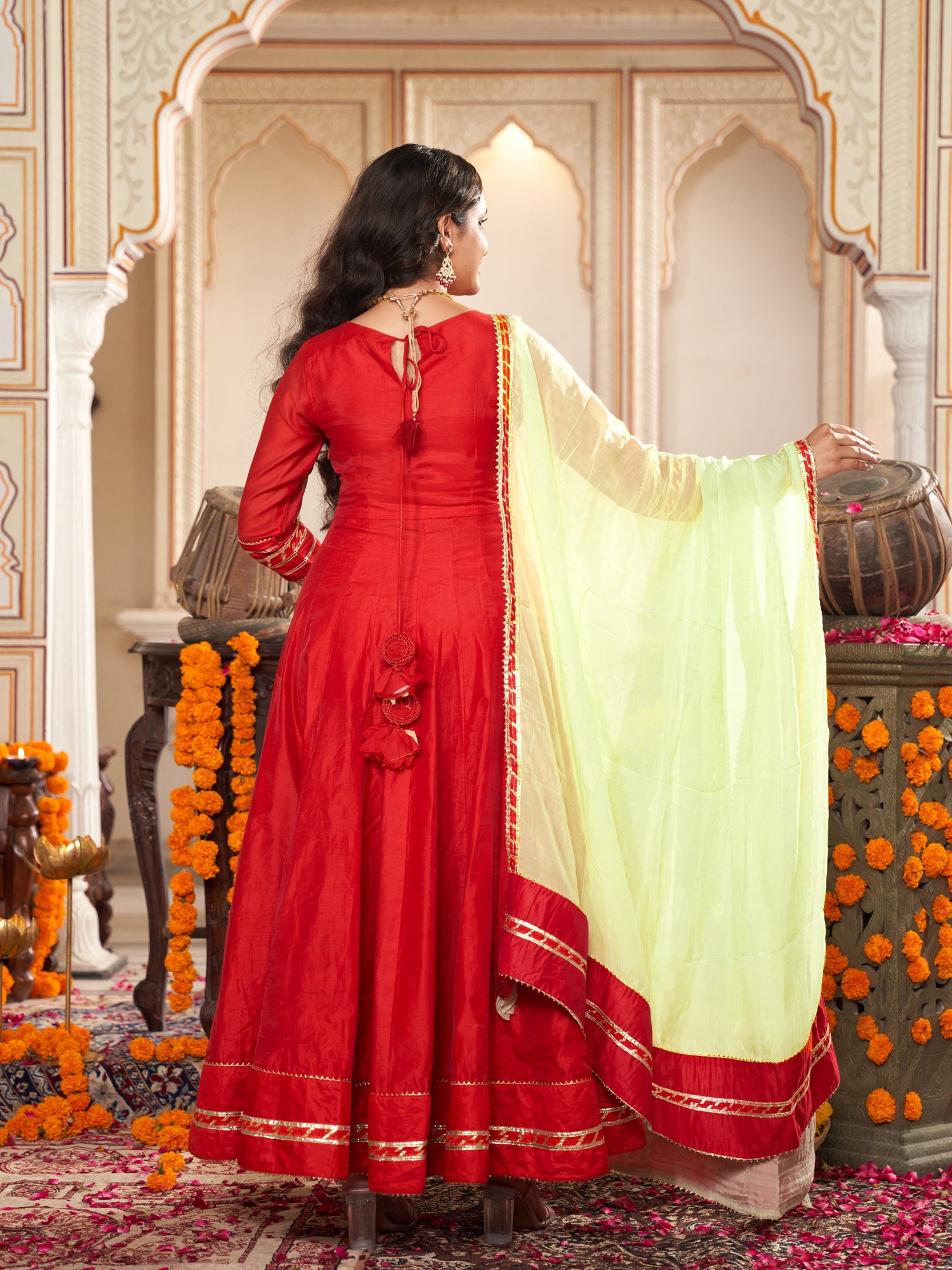 Lal Ishq Anarkali Ethnic Dress - Indianvirasat