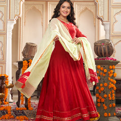 Lal Ishq Anarkali Set