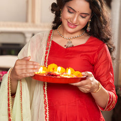 Lal Ishq Anarkali Set